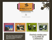 Tablet Screenshot of chateau-mons.com